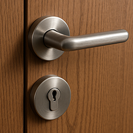 Locksmith tools and hands replacing cylinder lock in Houston TX
