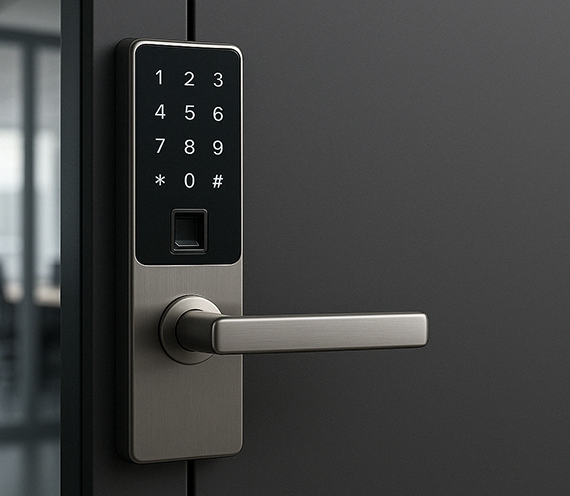 Professional commercial locksmith service van in Houston TX