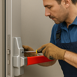 Access control system setup by commercial locksmith Houston TX