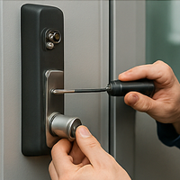 24/7 locksmith unlocking car door in Houston TX