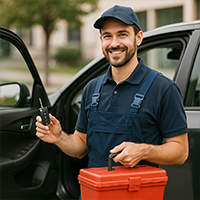 Houston TX emergency locksmith fixing broken door lock