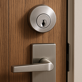 Mobile locksmith technician arriving in The Woodlands TX